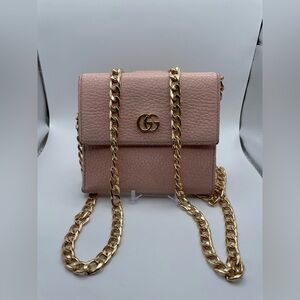 Gucci Blush Leather GG Bifold Wallet 100% Authentic